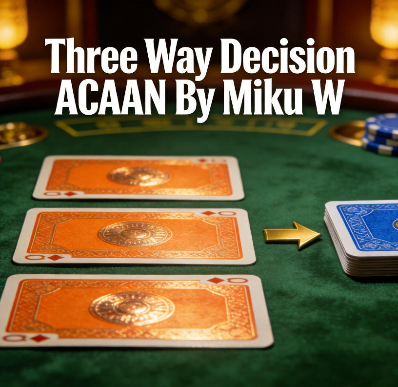 [51][card tricks]Three Way Decision ACAAN by Miku W