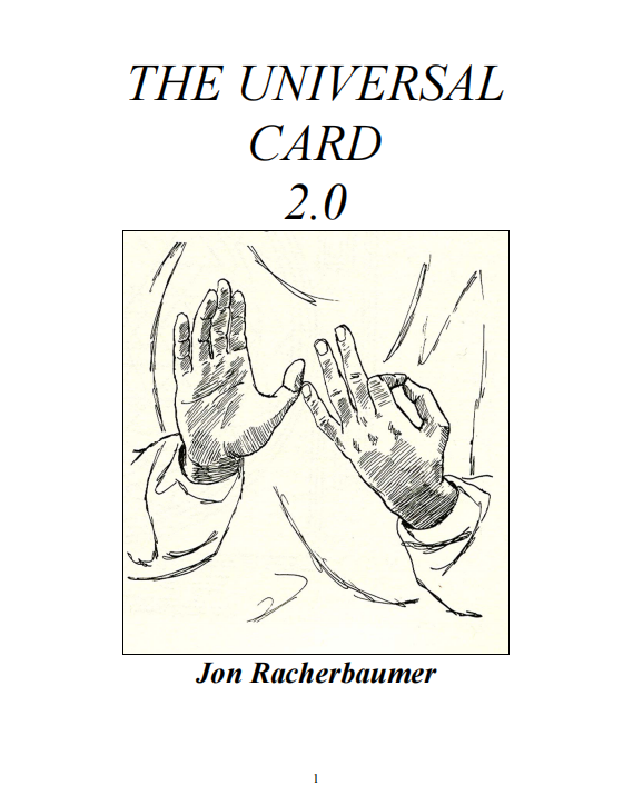 [168][card tricks, pdf]The Universal Card 2.0 by Jon Racherbaumer