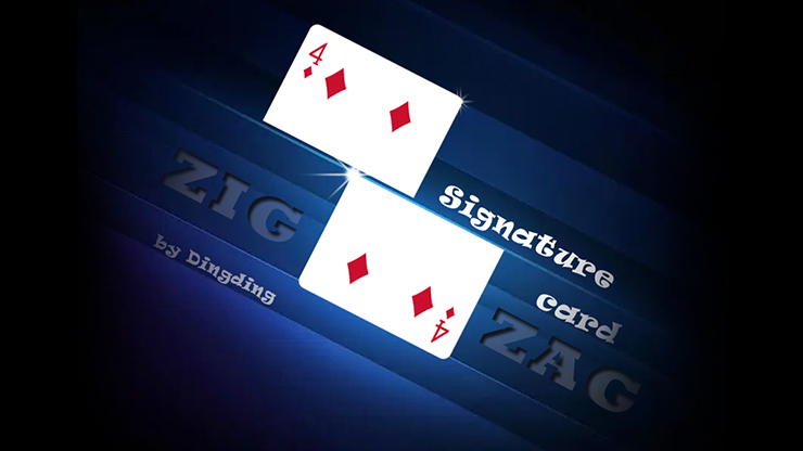 [295]Signature Card Zig Zag by Dingding[card tricks , video]