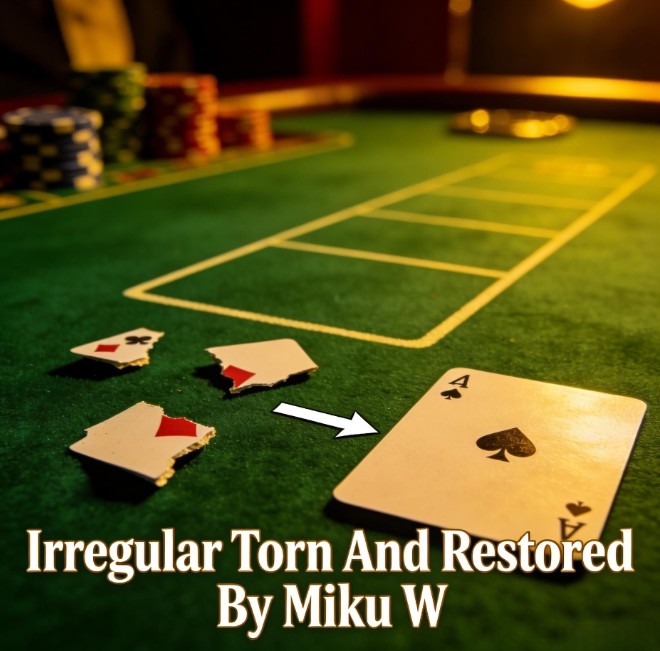 【372】Irregular Torn And Restored by Miku W【card tricks,video】 【372】Irregular Torn And Restored by Miku W【card tricks,video】