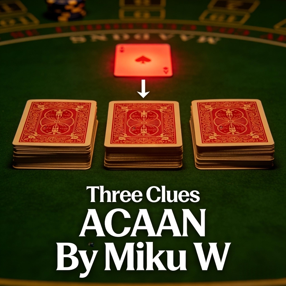 【379】Three Clues ACAAN by Miku W【card tricks,2videos】 【379】Three Clues ACAAN by Miku W【card tricks,2videos】